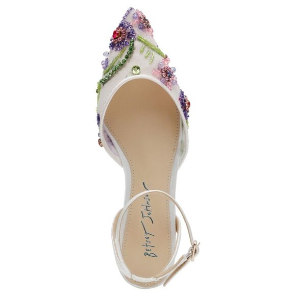 Betsey Johnson Women's Garbo Jeweled Mesh Flats - Picture 4 of 4